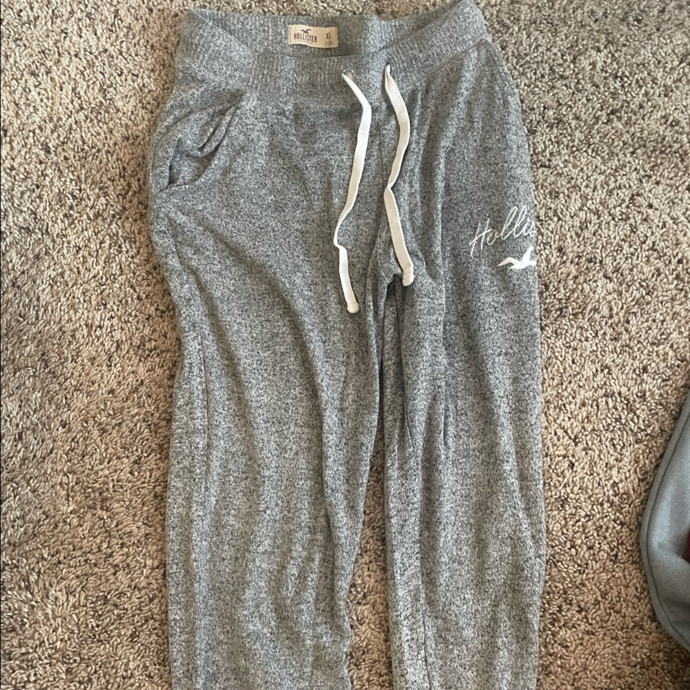 Gray hollister joggers